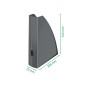 6 Unidades - Revistero leitz wow plastico lomo 60 color azul 75x312x258 mm