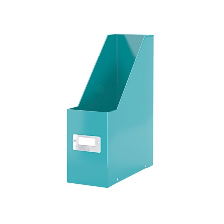 2 Unidades - Revistero leitz click & store carton forrado color turquesa 103x170x235 mm