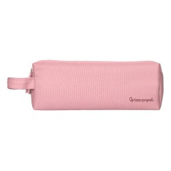 Estuche portatodo liderpapel classic rectangular con asa 2 cremalleras 210 x80mm rosa