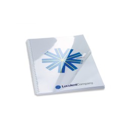 Tapa encuadernacion gbc pvc transparente cristal 240 micras din a4 pack de 100 unidades