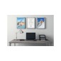 Vitrina de anuncios nobo con marco de aluminio a presion premium plus para exterior din a1 650x900x17 mm
