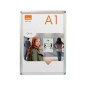 Vitrina de anuncios nobo con marco de aluminio a presion premium plus para exterior din a1 650x900x17 mm