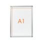 Vitrina de anuncios nobo con marco de aluminio a presion premium plus para exterior din a1 650x900x17 mm