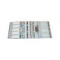 10 Unidades - Separador numerico esselte cartulina mylar borra 1-10 juego de 10 separadores din a4 multitaladro multicolor