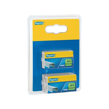 8 Unidades - Grapas rapid n 10/4 mm galvanizada blister de 3 cajas de 1000 unidades