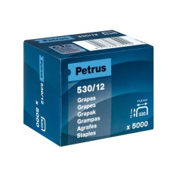 2 Unidades - Grapas petrus n 530/12 caja de 5000 unidades
