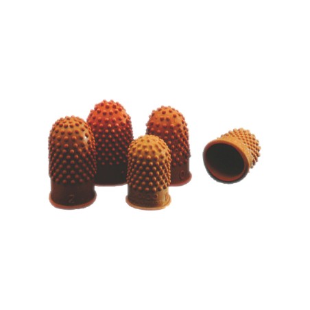 3 Unidades - Dedil goma rexel talla 1 19 mm caja de 10 unidades