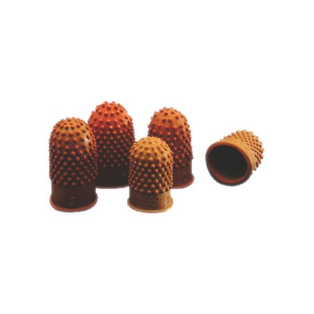 3 Unidades - Dedil goma rexel talla 0 18 mm caja de 10 unidades