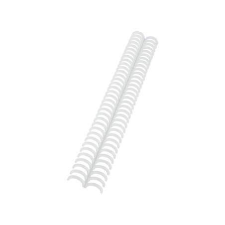 Canutillo gbc ibiclick plastico translucido 16 mm caja de 50 unidades