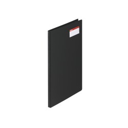 10 Unidades - Carpeta esselte miniclips con tapa plastico tarjetero y bolsa interior din a4+ color negro