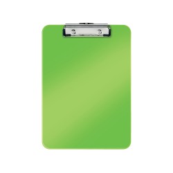 3 Unidades - Carpeta leitz wow plastico rigido din a4 con pinza superior color verde