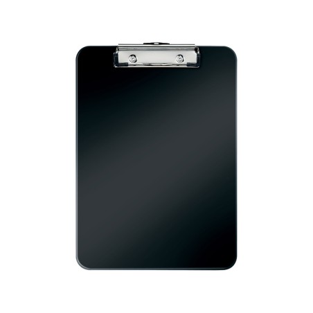 3 Unidades - Carpeta leitz wow plastico rigido din a4 con pinza superior color negro