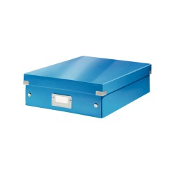 2 Unidades - Caja de almacenamiento leitz click&store mediana color azul 280x100x370 mm