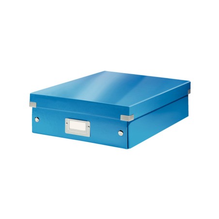 2 Unidades - Caja de almacenamiento leitz click&store mediana color azul 280x100x370 mm
