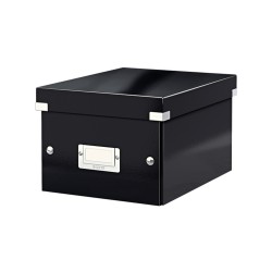 2 Unidades - Caja de almacenamiento leitz click&store pequeña color negro 216x160x282 mm