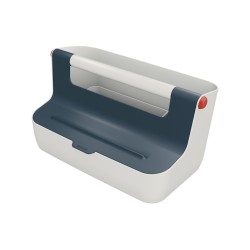 Caja de almacenamiento leitz cosy carry box color gris 367x214x196 mm
