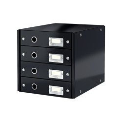 Fichero cajones de sobremesa leitz click&store 4 cajones color negro 290x283x360 mm