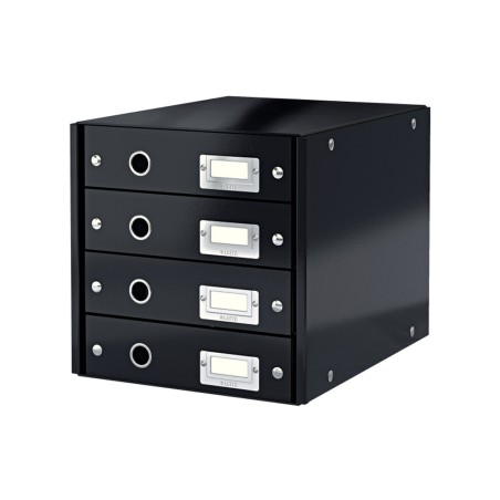Fichero cajones de sobremesa leitz click&store 4 cajones color negro 290x283x360 mm