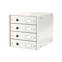 Fichero cajones de sobremesa leitz click&store 4 cajones color blanco 290x283x360 mm