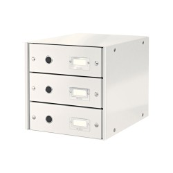 Fichero cajones de sobremesa leitz click&store 3 cajones color blanco 290x283x360 mm