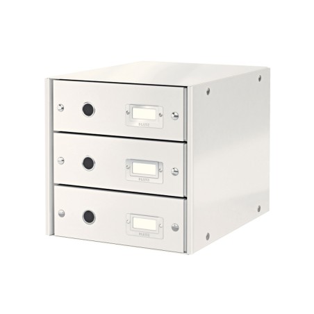 Fichero cajones de sobremesa leitz click&store 3 cajones color blanco 290x283x360 mm