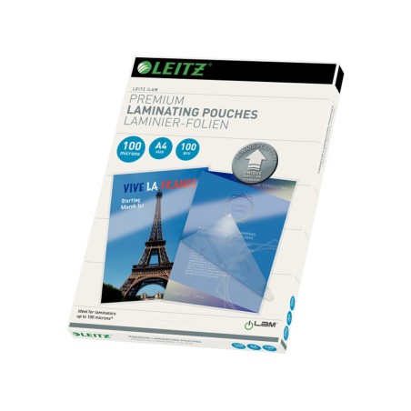 Bolsa de plastificar leitz din a4 100 mc caja de 100 unidades