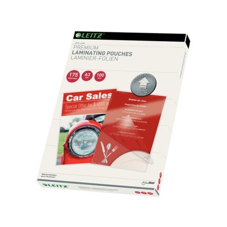 Bolsa de plastificar leitz din a3 175 mc caja de 100 unidades