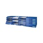 10 Unidades - Bandeja sobremesa leitz plus slim transparente 255x35x357 mm
