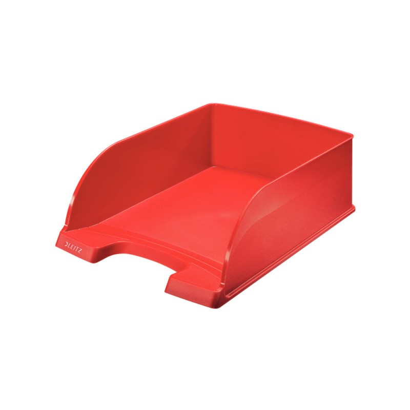 4 Unidades - Bandeja sobremesa leitz plus jumbo gran capacidad color rojo 255x103x357 mm