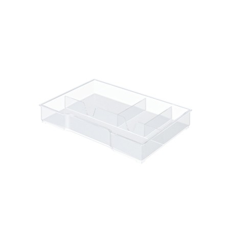 6 Unidades - Bandeja organizadora leitz wow para bucs de cajones color transparente 245x165x33 mm
