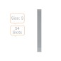 10 Unidades - Panel nobo planning t-card metalico 54 ranuras 3 mm longitud 955 mm