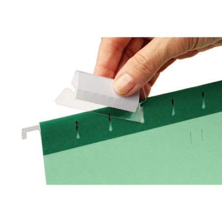 4 Unidades - Visor carpeta colgante esselte plastico flexibles transparente 5 cm pack de 25 unidades