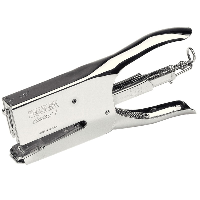 Grapadora rapid de tenaza k1 capacidad 50 hojas usa grapas 24/6 y 24/8
