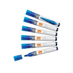 Rotulador nobo para pizarra blanca tinta liquida punta conica 3 mm azul caja de 10 unidades