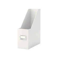 2 Unidades - Revistero leitz click & store con portaetiquetas color blanco 103x170x235 mm