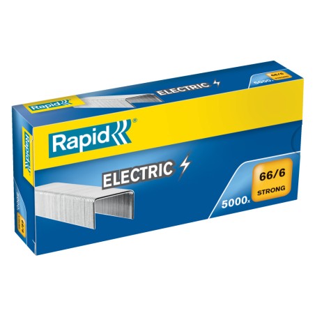 5 Unidades - Grapas rapid 66/6 strong galvanizada caja 5000 unidades