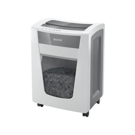 Destructora de documentos leitz iq office pro p4 blanco/plata