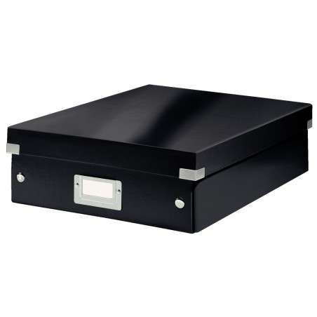 Caja almacenamiento leitz click & store mediana color negro 280x100x370 mm