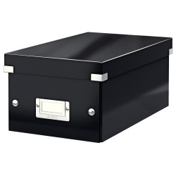 2 Unidades - Caja almacenamiento leitz click & store dvd box color negro 206x147x352 mm