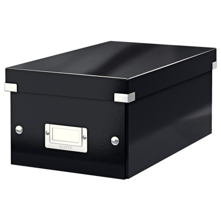2 Unidades - Caja almacenamiento leitz click & store dvd box color negro 206x147x352 mm