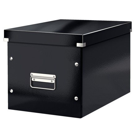 Caja almacenamiento leitz click & store cubica grande color negro 320x360x310 mm
