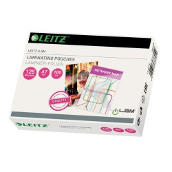4 Unidades - Bolsa de plastificar leitz din a7 125 mc caja de 100 unidades