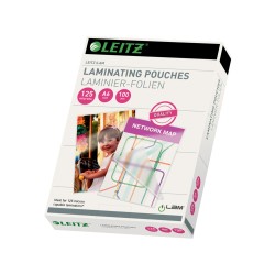 3 Unidades - Bolsa de plastificar leitz din a6 125 mc caja de 100 unidades