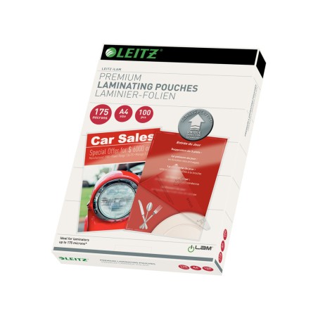 Bolsa de plastificar leitz din a4 175 mc caja de 100 unidades