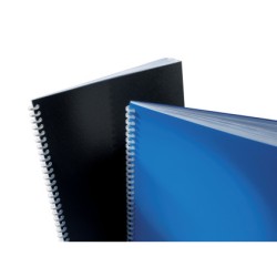 Tapa encuadernacion gbc polipropileno polycover din a4 800 mc color negro paquete de 50 unidades