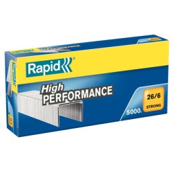 60 Unidades - Grapas rapid n 26/6 strong galvanizada caja de 5000 unidades