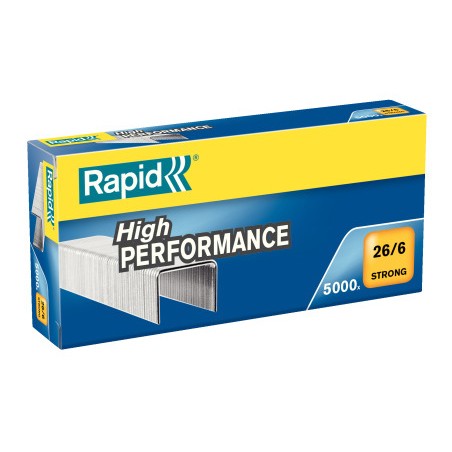 60 Unidades - Grapas rapid n 26/6 strong galvanizada caja de 5000 unidades