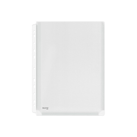 5 Unidades - Funda multitaladro leitz con fuelle din a4 con refuerzo 170 mc cristal pack de 10 unidades