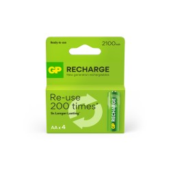 Pila gp recargable aa 2100 mah blister de 4 unidades