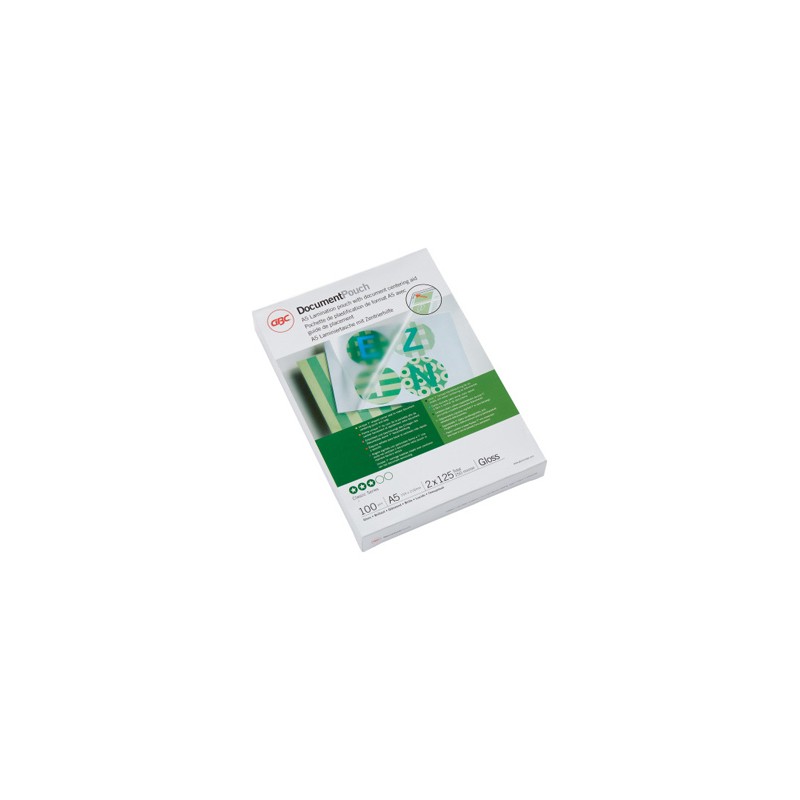 2 Unidades - Bolsa de plastificar gbc din a5 2x125 micras caja de 100 unidades
